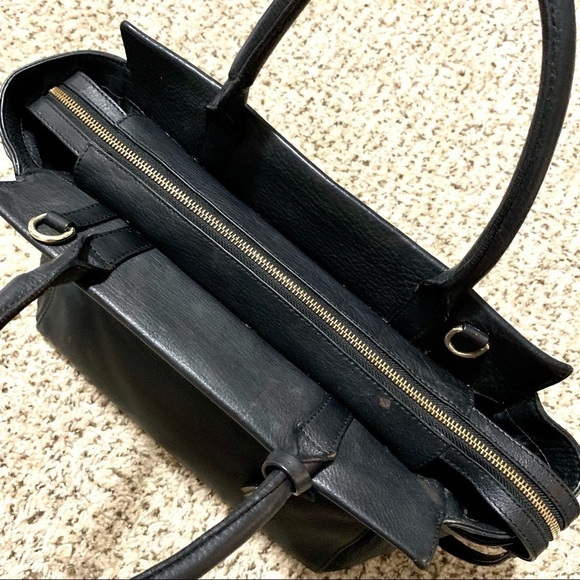 JASPER J CONRAN black leather sachets big bag women’s - Picture 9 of 11